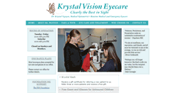 Desktop Screenshot of krystalvisioneyecare.com